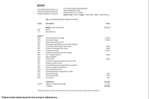 2023 Mercedes-Benz GLE 450 4MATIC