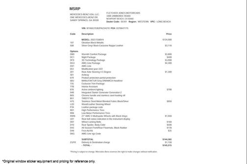 2023 Mercedes-Benz S-Class S 580 4MATIC