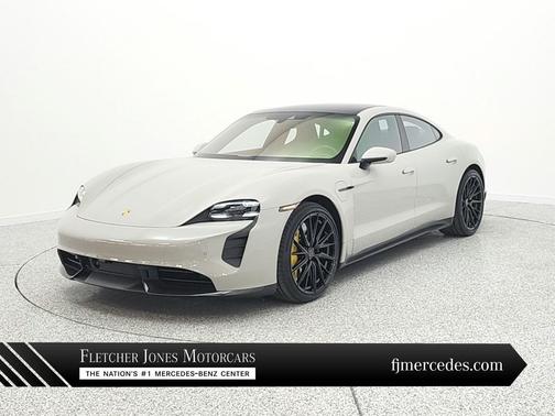 Volcano Grey Metallic 2021 Porsche Taycan Turbo