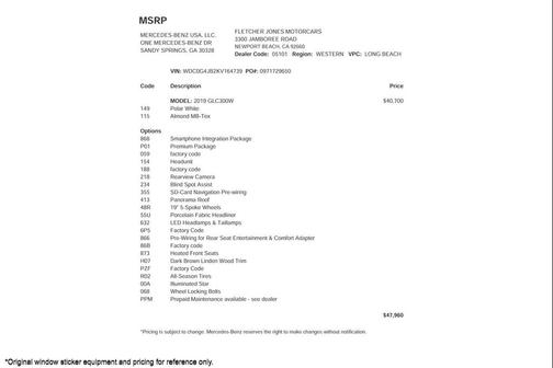 2019 Mercedes-Benz GLC 300 Base