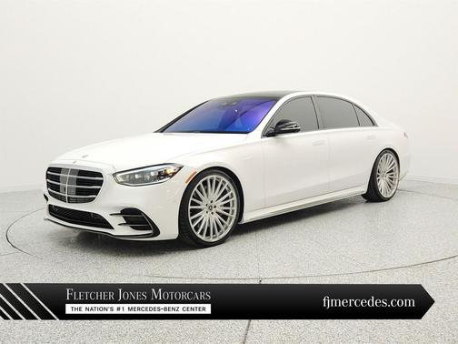 MANUFAKTUR Moonlight White Metallic 2024 Mercedes-Benz S-Class 4MATIC