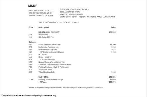 2022 Mercedes-Benz GLC 300 Base