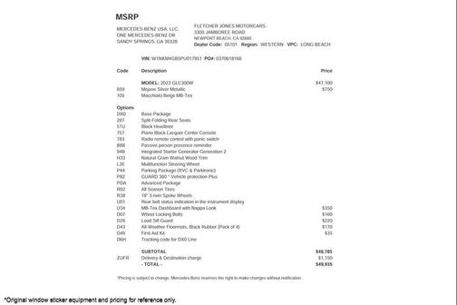 2023 Mercedes-Benz GLC 300 Base