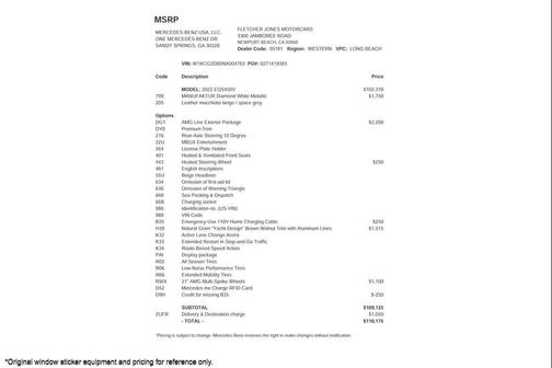 2022 Mercedes-Benz EQS 450+ 4MATIC