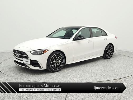 Polar White 2023 Mercedes-Benz C-Class Sedan