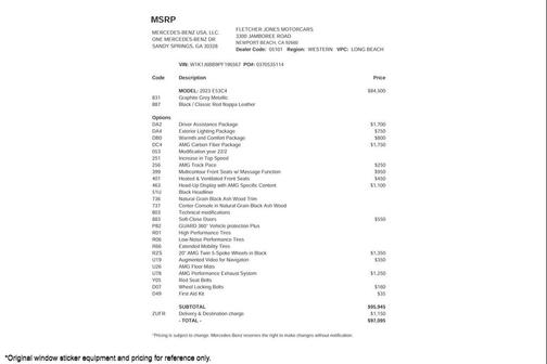 2023 Mercedes-Benz AMG E 53 4MATIC