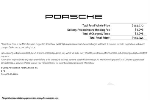2025 Porsche 911 Carrera