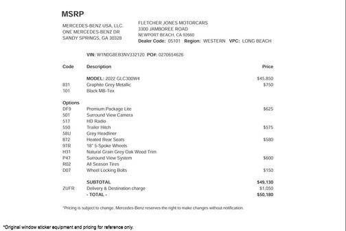 2022 Mercedes-Benz GLC 300 4MATIC