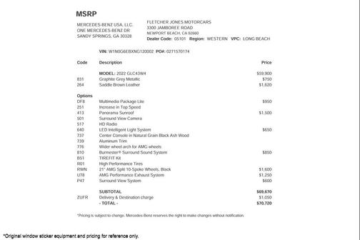 2022 Mercedes-Benz AMG GLC 43 4MATIC