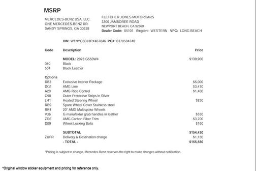 2023 Mercedes-Benz G-Class 4MATIC