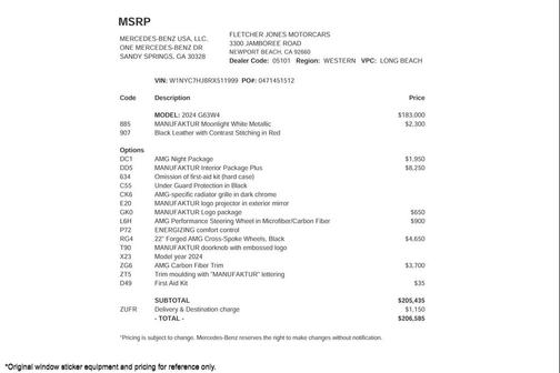 2024 Mercedes-Benz AMG G 63 4MATIC