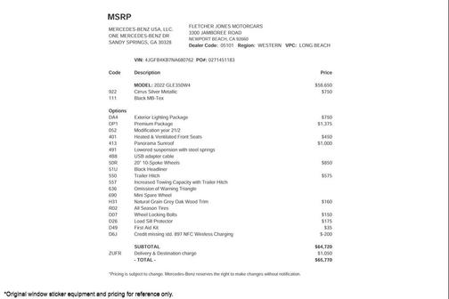 2022 Mercedes-Benz GLE 350 4MATIC