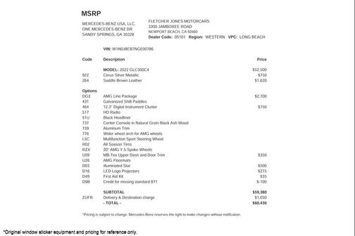 2022 Mercedes-Benz GLC 300 4MATIC Coupe