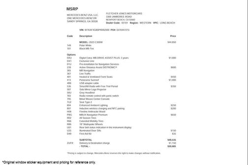 2023 Mercedes-Benz C-Class Sedan