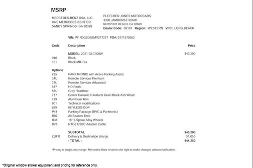 2021 Mercedes-Benz GLC 300 Base