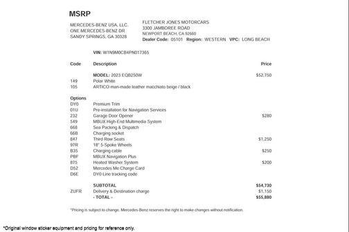 2023 Mercedes-Benz EQB 250 Base