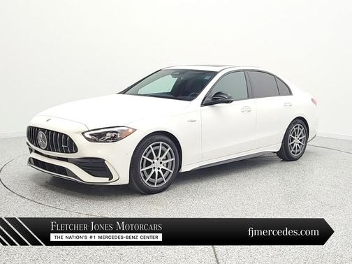 Polar White 2023 Mercedes-Benz AMG C 43 4MATIC