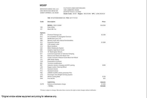 2022 Mercedes-Benz E-Class E 350