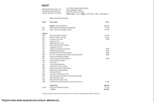 2023 Mercedes-Benz EQE 500 4MATIC+