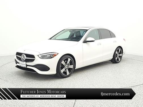 Polar White 2023 Mercedes-Benz C-Class Sedan