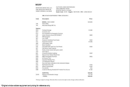 2023 Mercedes-Benz C-Class Sedan