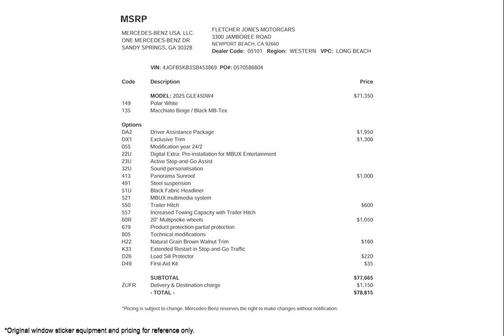 2025 Mercedes-Benz GLE 450 4MATIC