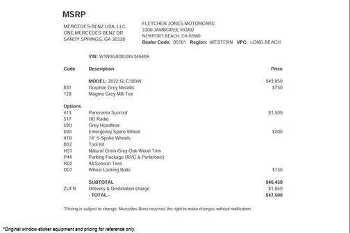 2022 Mercedes-Benz GLC 300 Base