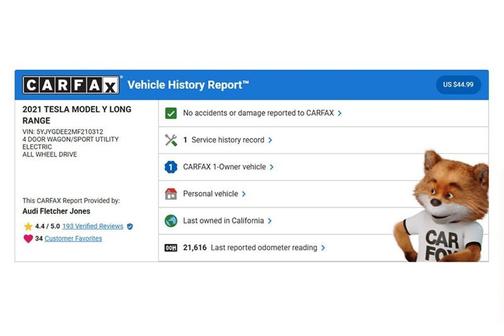 2021 Tesla Model Y Long Range Dual Motor All-Wheel Drive