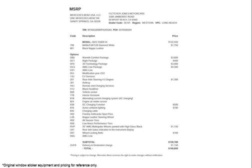 2023 Mercedes-Benz S-Class S 580 4MATIC