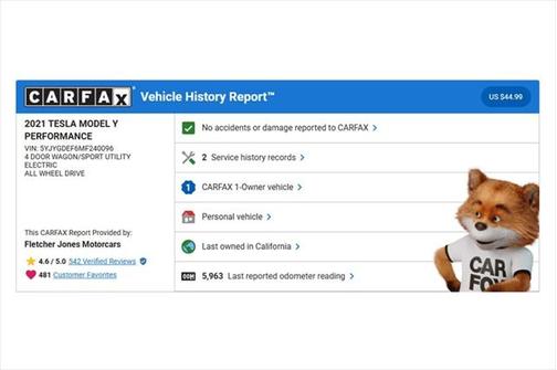 2021 Tesla Model Y Performance Dual Motor All-Wheel Drive