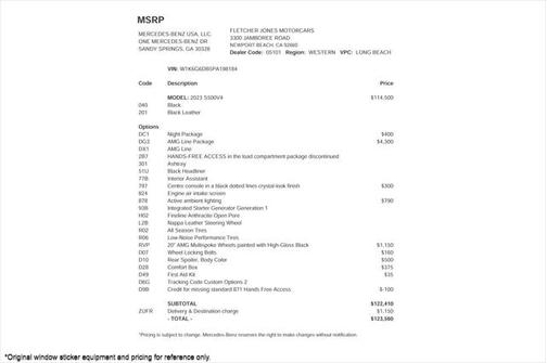 2023 Mercedes-Benz S-Class 4MATIC