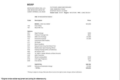 2022 Mercedes-Benz GLC 300 Base
