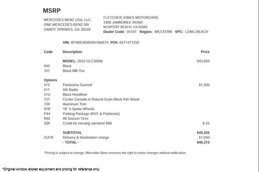 2022 Mercedes-Benz GLC 300 Base