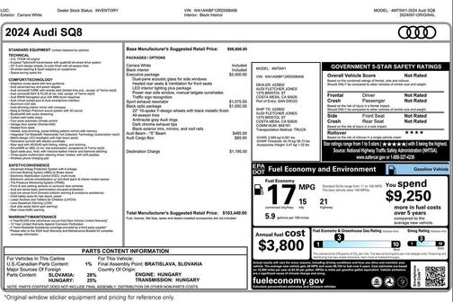 2024 Audi SQ8 4.0T Premium Plus