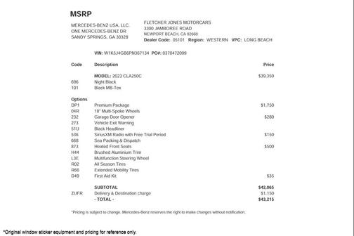 2023 Mercedes-Benz CLA 250 Base