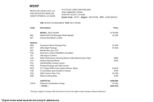 2022 Mercedes-Benz AMG G 63 Base