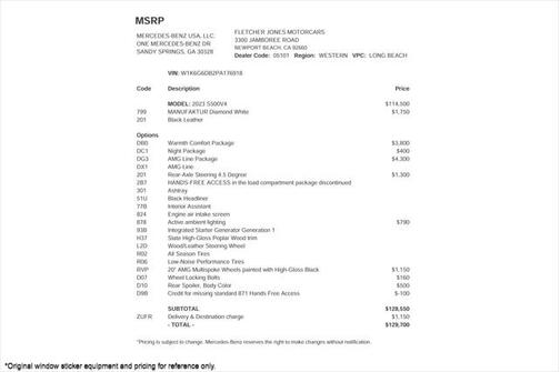 2023 Mercedes-Benz S-Class 4MATIC