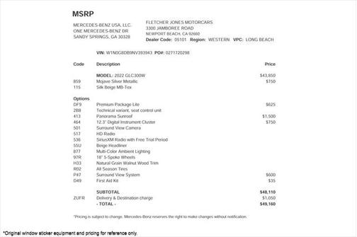 2022 Mercedes-Benz GLC 300 Base
