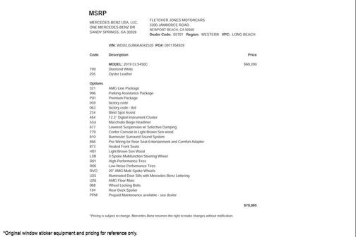 2019 Mercedes-Benz CLS 450 Base