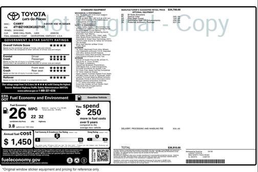 2019 Toyota Camry XSE