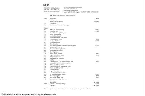 2022 Mercedes-Benz EQS 450+ 4MATIC