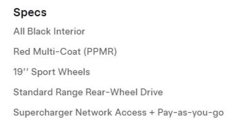 2019 Tesla Model 3 Standard Range