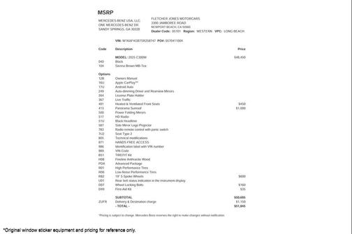 2025 Mercedes-Benz C-Class C 300