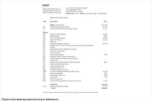 2023 Mercedes-Benz S-Class S 580 4MATIC