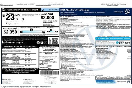 2024 Volkswagen Atlas 2.0T SE w/Technology