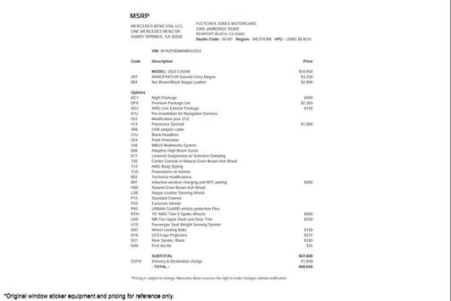 2022 Mercedes-Benz E-Class E 350