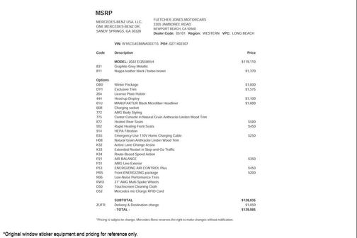 2022 Mercedes-Benz EQS 580 4MATIC