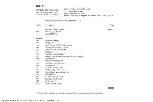 Selenite Grey Metallic 2021 Mercedes-Benz GLC 300 Base