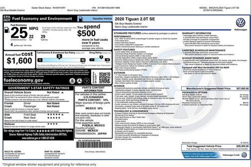 2020 Volkswagen Tiguan 2.0T SE