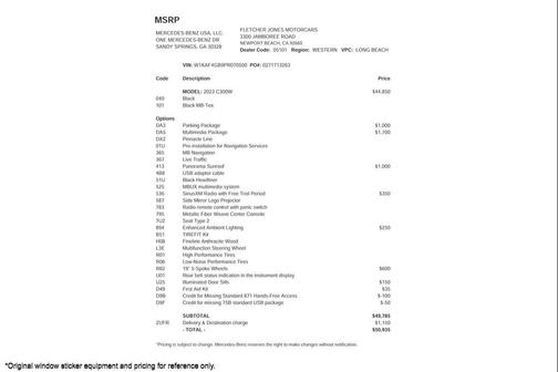 2023 Mercedes-Benz C-Class Sedan